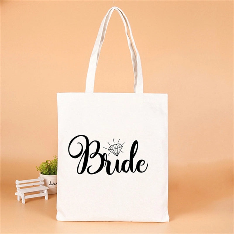 Personalized Linen Party Gift Bags with Letter Design|Party Supplies & Gift Wrapping