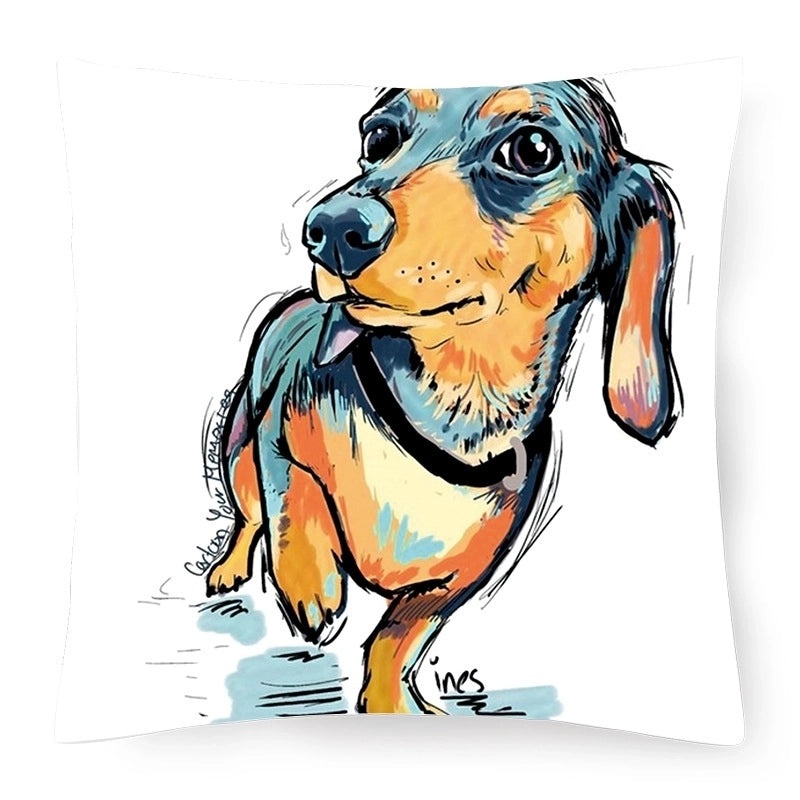 Adorable Country Style Cartoon Dog Plush Cushion|Home Decor Pillows
