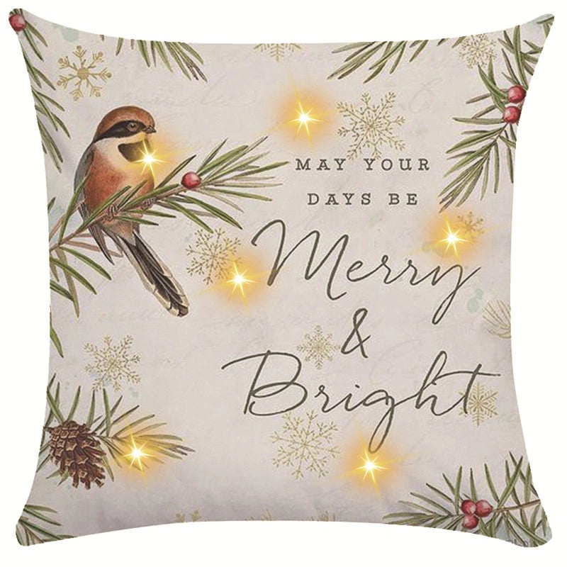 Festive Snowflake Throw Pillow Cover for Couch & Sofa | Home Decor Ornaments