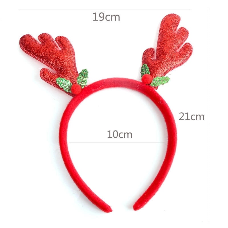 Festive Christmas Hairband with Santa Snowman and Reindeer Antlers for Kids Party Wear|Christmas Accessories