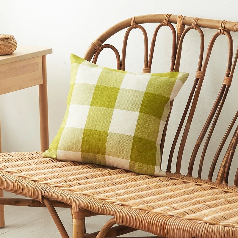 Multicolor Striped Cotton Linen Pillowcase|Home Textiles Pillow Covers