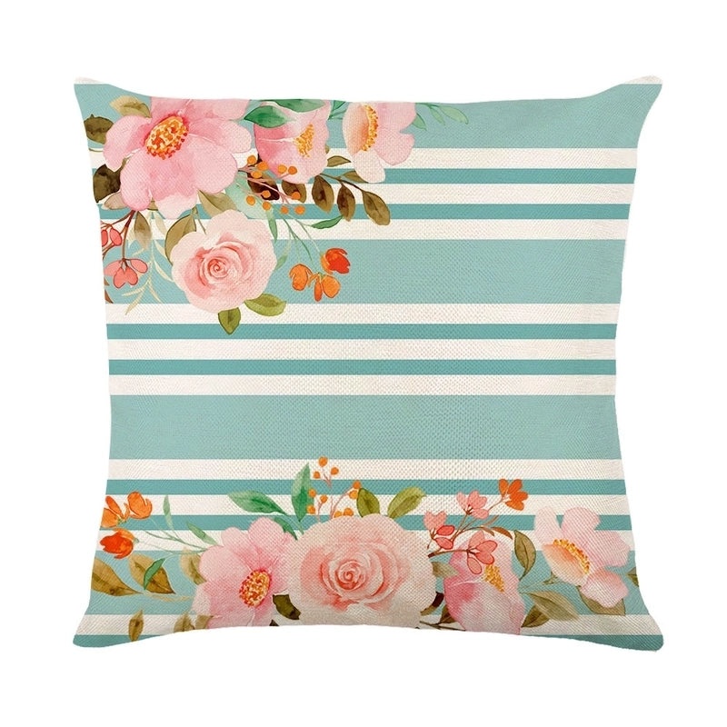 Summer Linen Pillow Covers in Minimalist Color Block Design|Home Decor Pillows