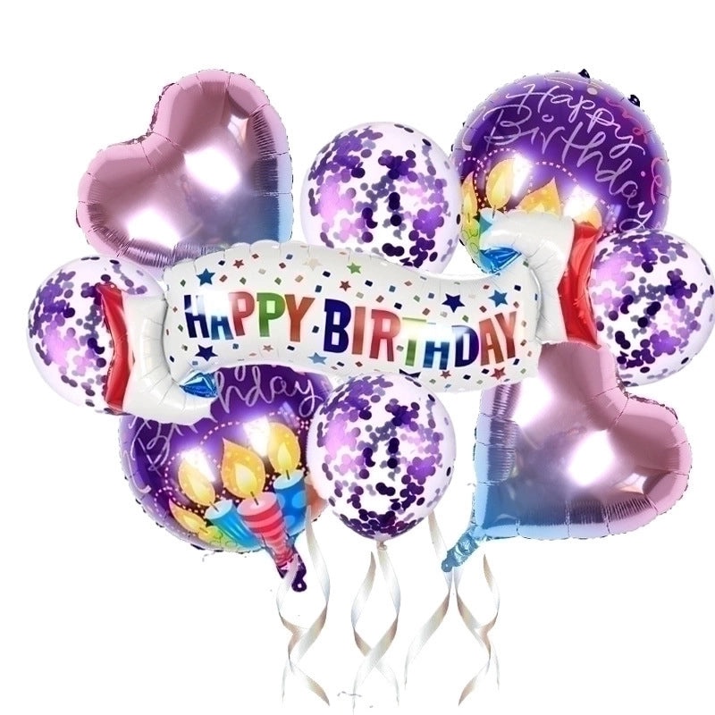 Birthday Letter Star Aluminum Foil Party Balloons Set | Party Decorations