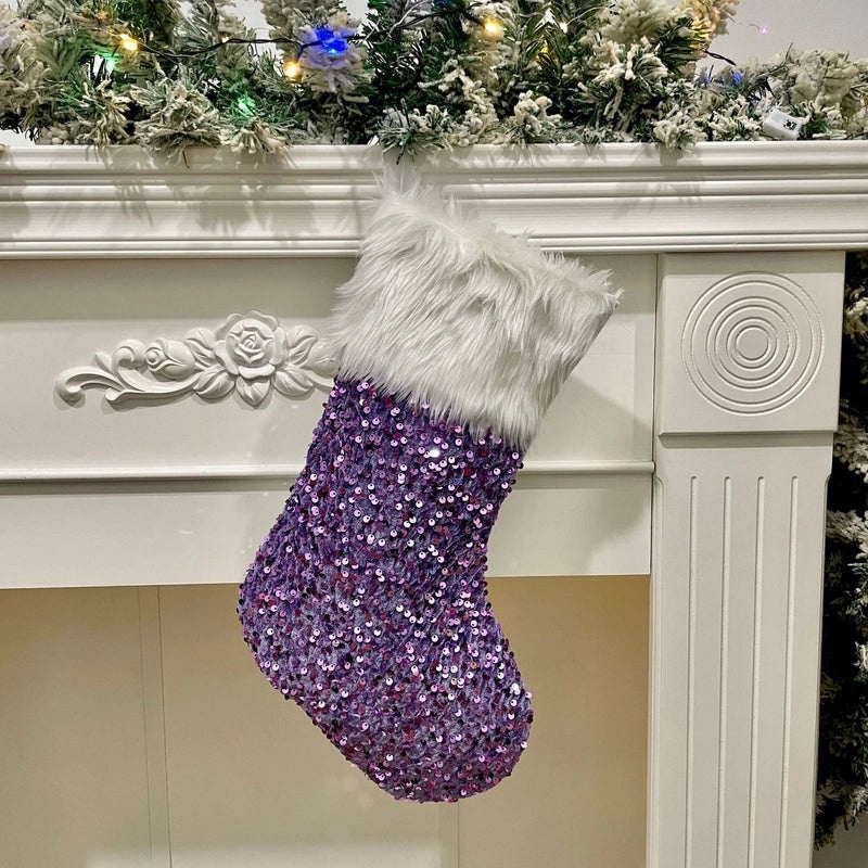 Festive Sequin Party Gift Bags for Christmas | Holiday Accessories