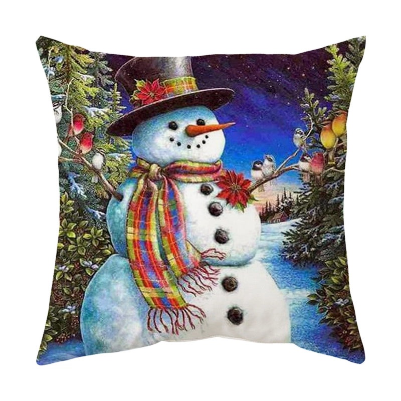 Adorable Snowman Plush Cushion Covers|Home Decor Pillows