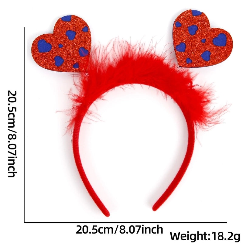 Valentine's Day Heart Shaped Plastic Headband for Party Festival|Accessories & Hair Accessories