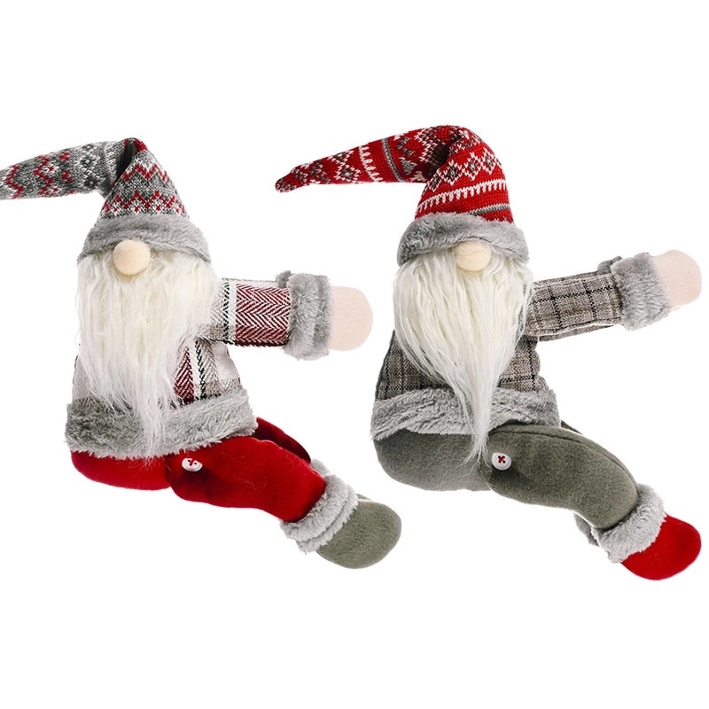 Christmas Lattice Forest Elderly Doll Curtain Buckle Decorative Pendant | Home Decor Accessories