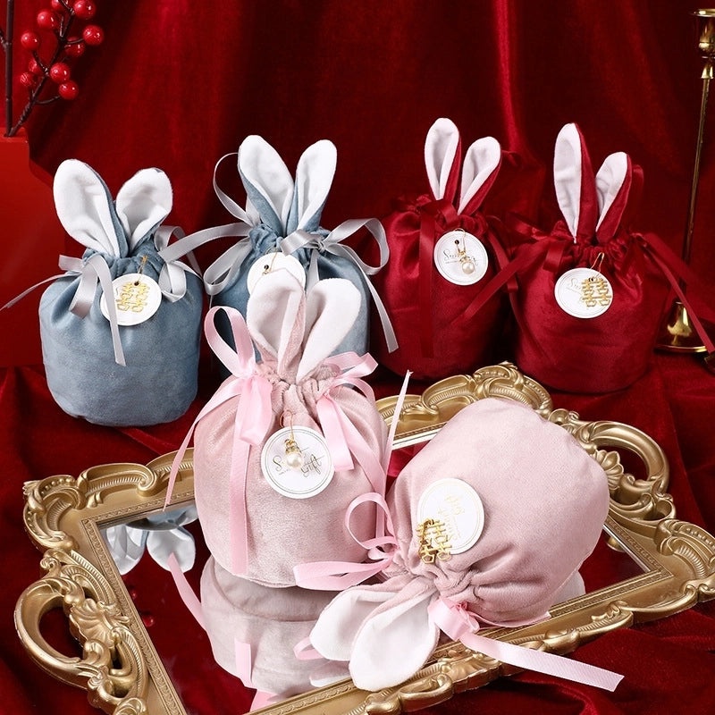 Velvet Rabbit Wedding Favor Bag 1pc | Wedding Accessories Gift Bags