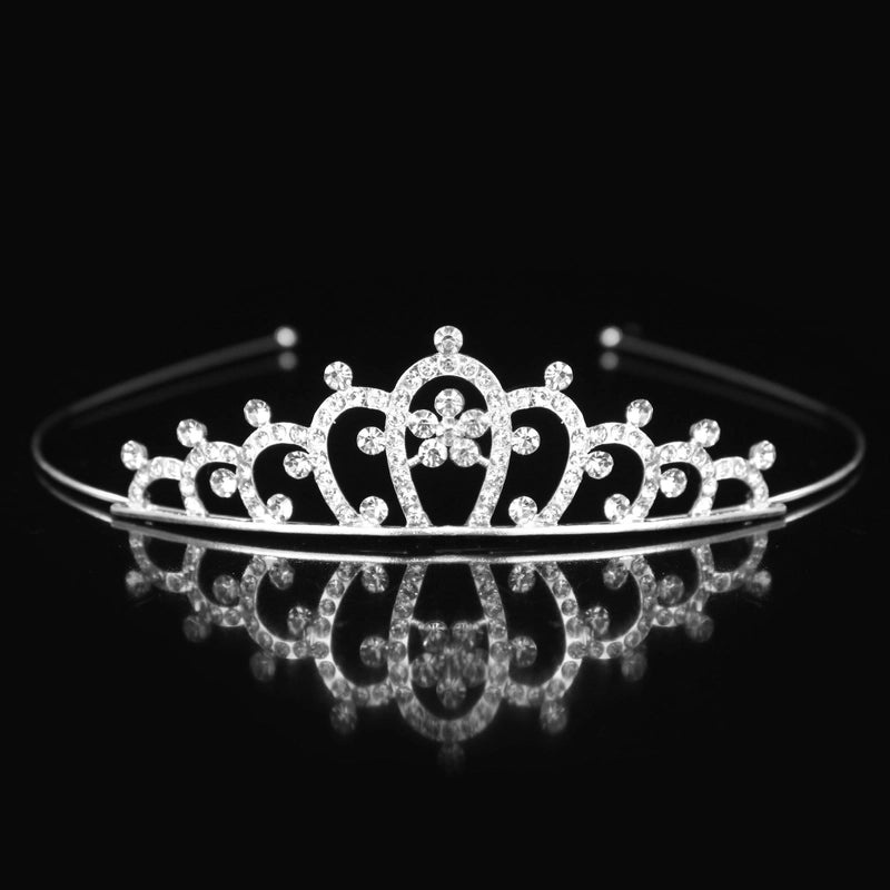 Elegant Princess Crown Hairpin with Rhinestone Inlay|Hair Accessories