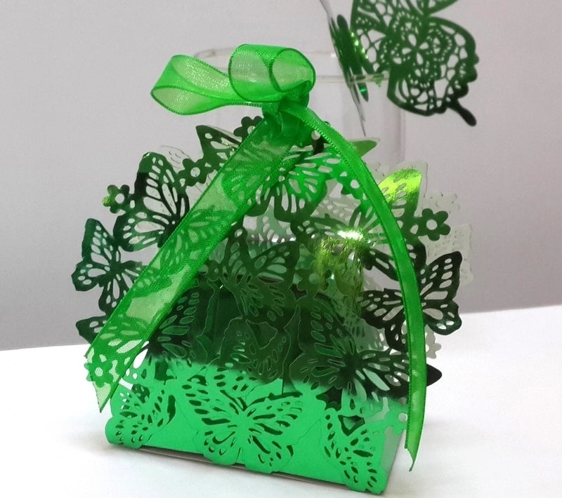 Irised Flower Butterfly Paper Gift Bags|Wedding Accessories