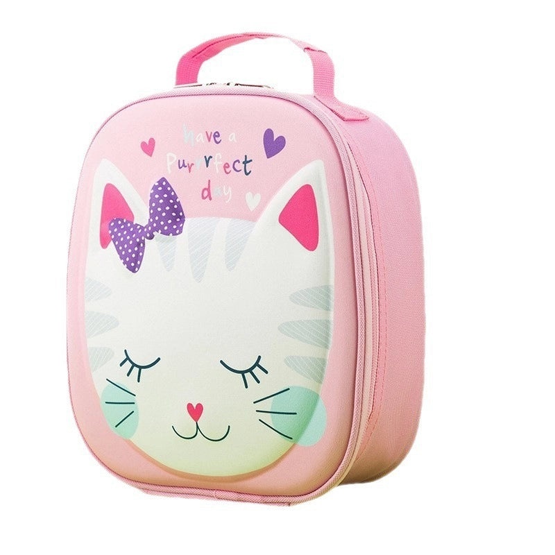 Cartoon Animal Kids Lunch Bag EVA Insulated Portable Student Lunch Box | Children's Lunch Bags