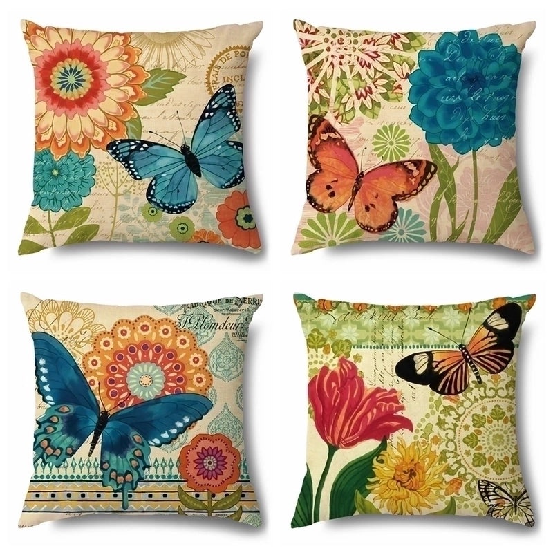 Trendy Animal and Floral Linen Pillow Covers|Home Decor Pillows