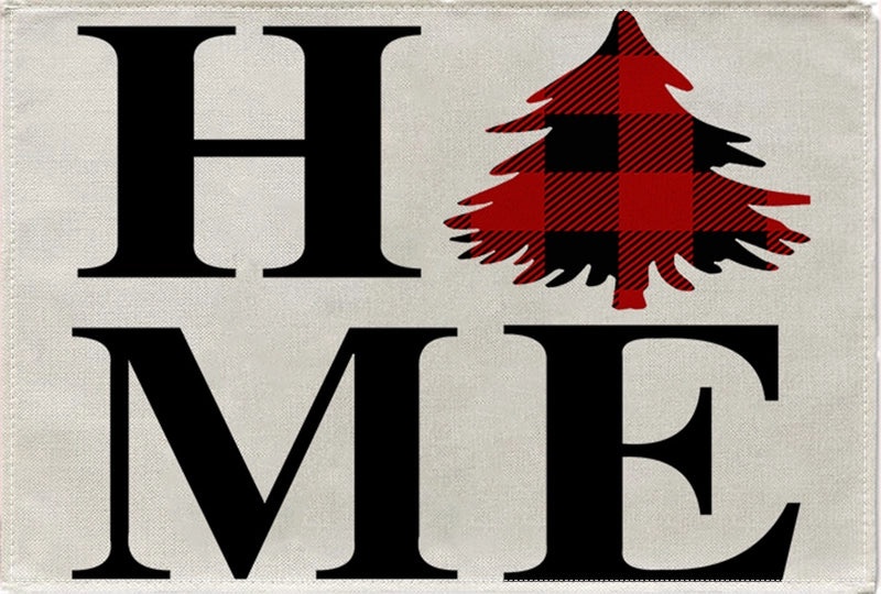 Vintage Cotton Linen Christmas Tree Letter Decoration|Home & Garden > Holiday Decor > Christmas Decorations