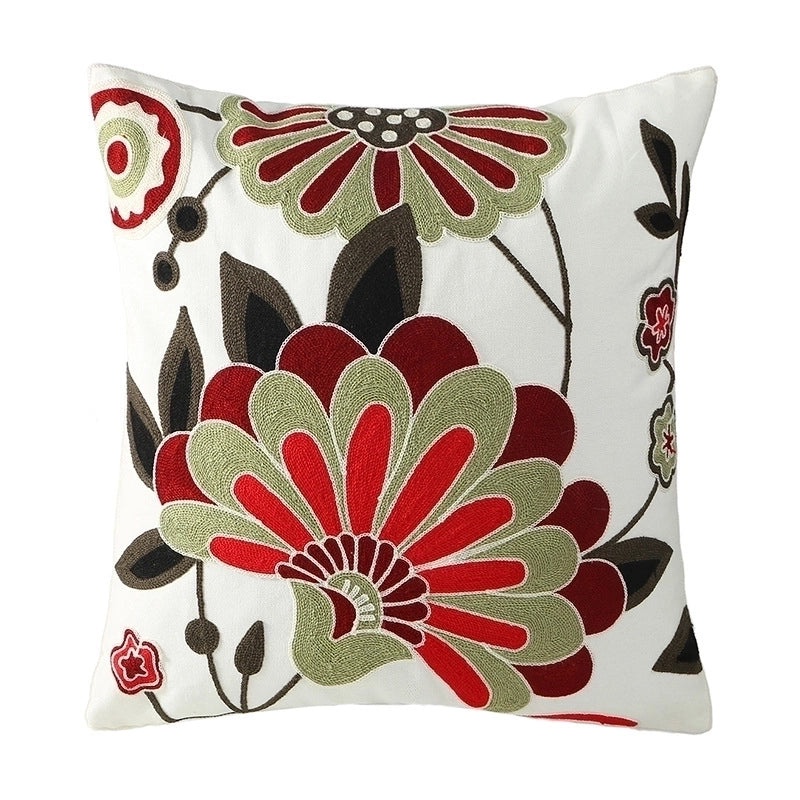 Stylish Floral Canvas Decorative Cushion Pillow|Home Decor Pillows
