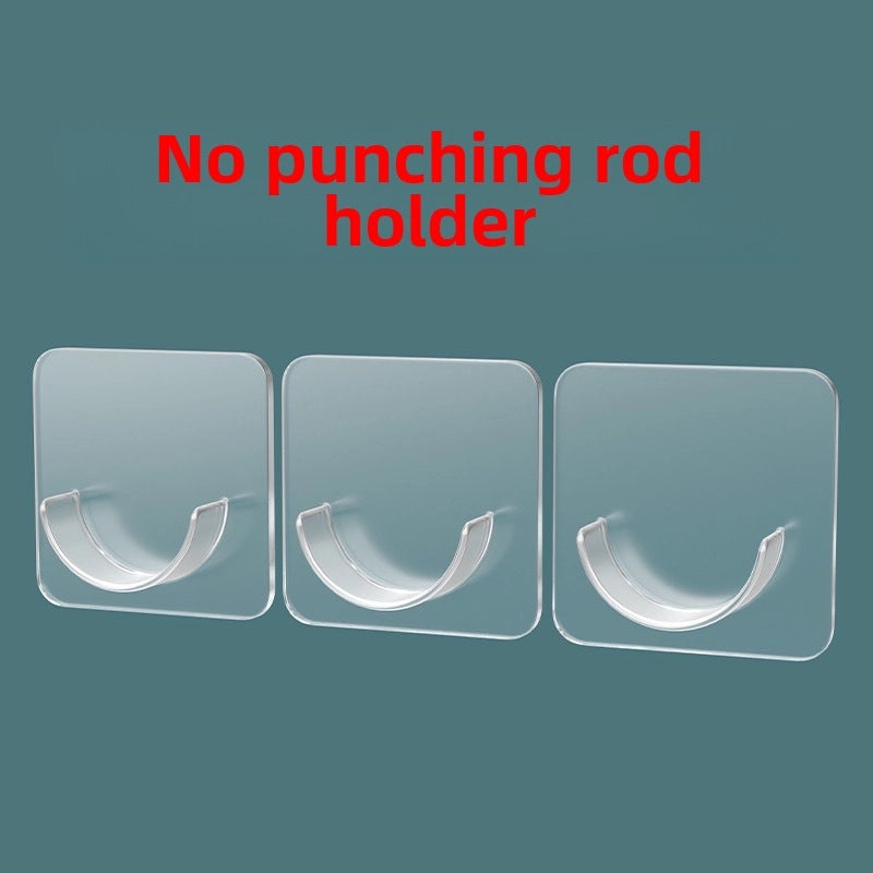 Transparent Seamless Sticky Hook Strong Adhesive Non-Permanent Plastic Hanger for Bathroom Kitchen|Home Organization Accessories