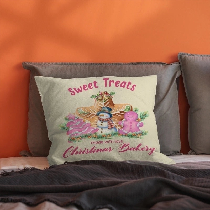 Christmas Holiday Letter Polyester Pillow Covers Couch Sofa Decoration|Home Decor Cushion Covers