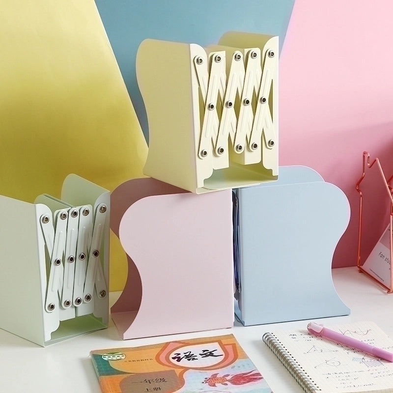 Solid Color Stainless Steel Basic Book Stand for Study|Book Accessories