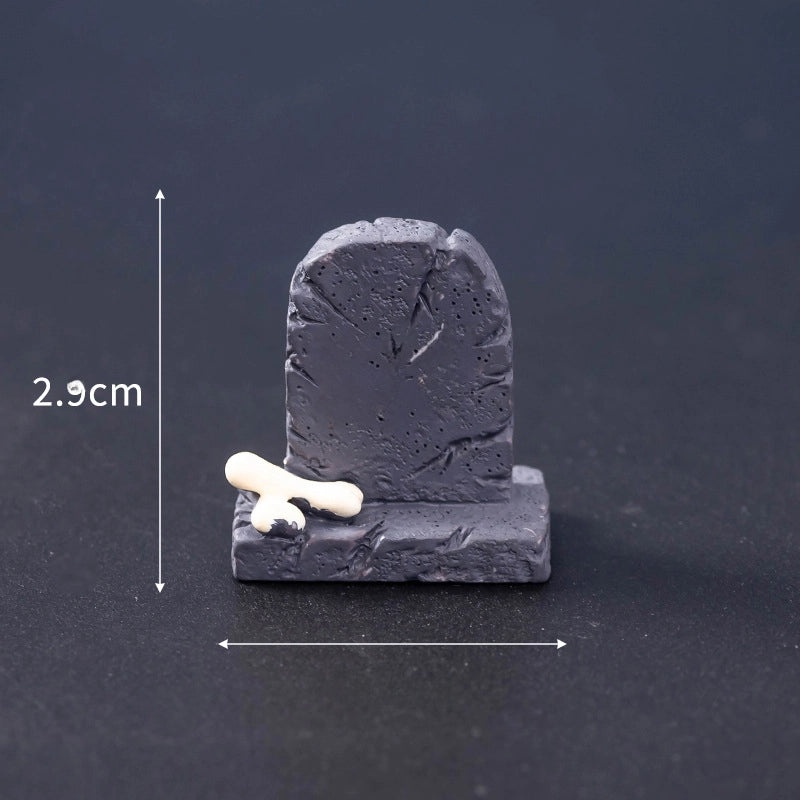 Halloween Mini Resin Skull & Mummy Ornaments Ghost Decorations for Home Desktop Creative Horror Festival|Halloween Decorations