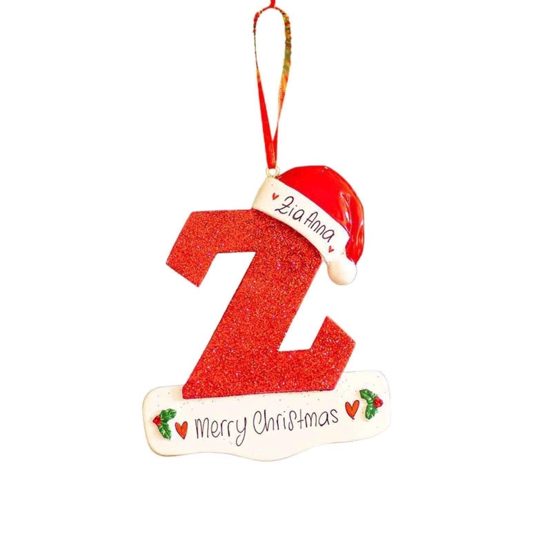 26 English Letters Car Pendant Christmas Tree Ornament for Home Decoration|Car Accessories
