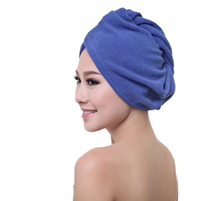 Solid Color Synthetic Fiber Hair Drying Cap for Quick Styling|Hair Care Accessories