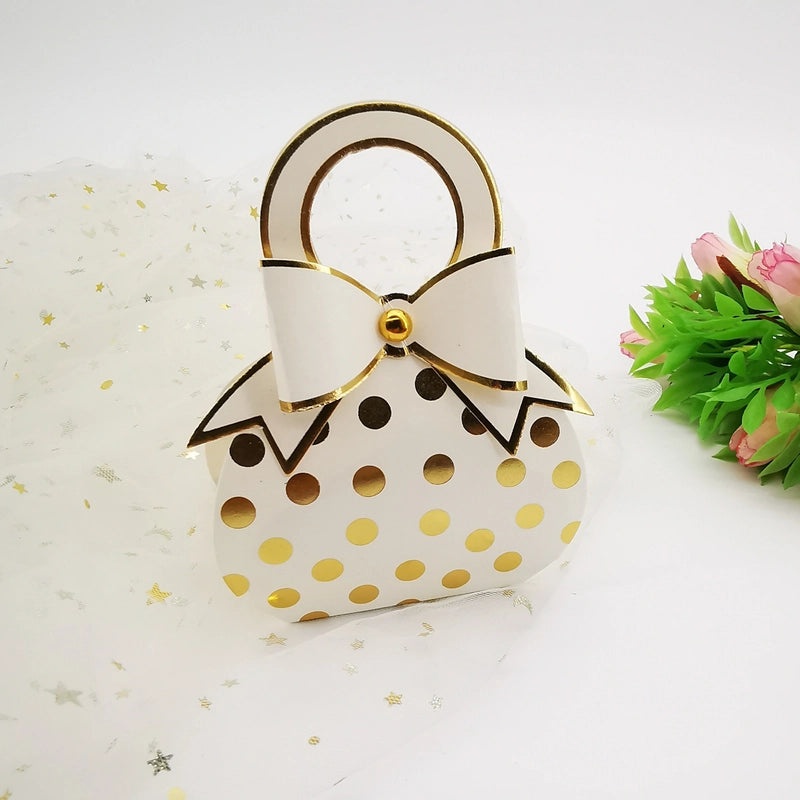 Christmas Polka Dot Bow Knot Gift Bags for Party & Holiday Wrapping Supplies|Gift Wrap & Packaging