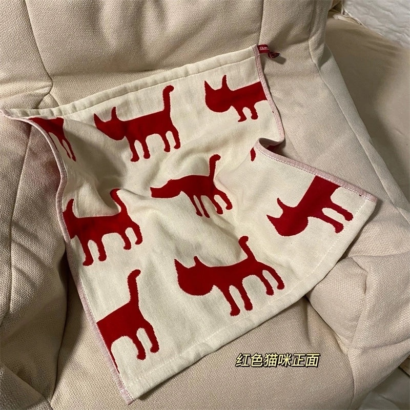 Adorable Animal Print Cotton Towels for Kids|Home & Kitchen Bath Towels