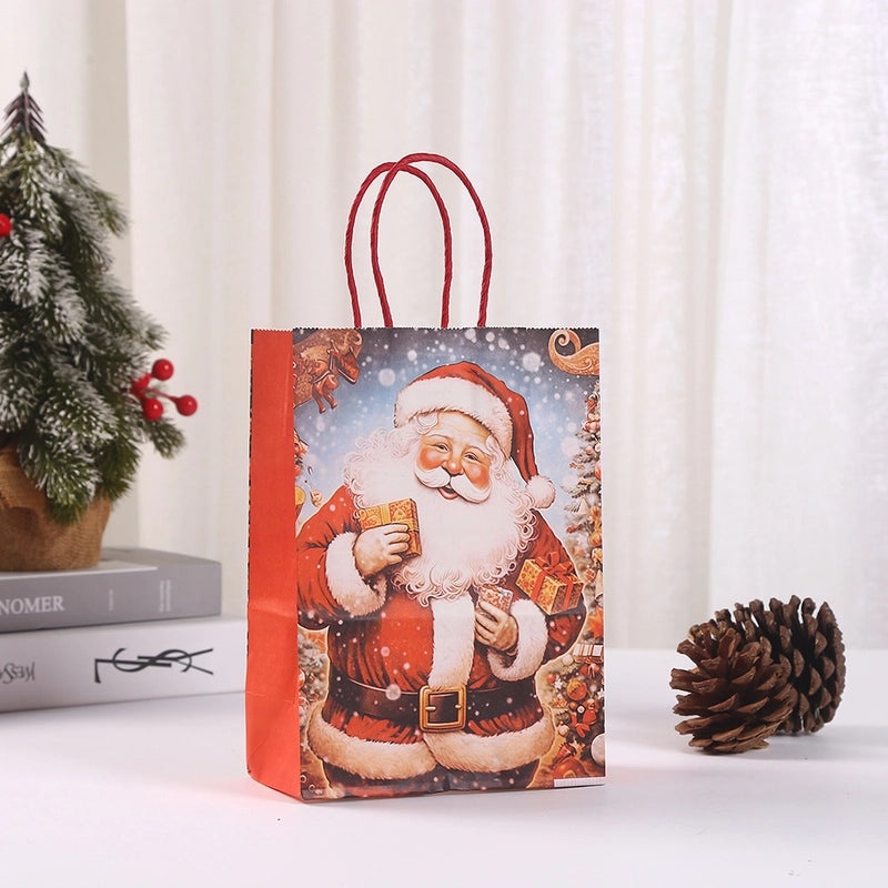 Christmas Santa Claus Gift Bags for Holiday Party Wrapping Supplies|Gift Wrapping Supplies