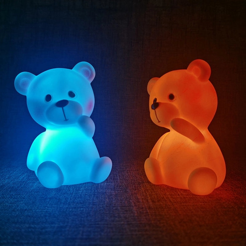 Cute Bear Cartoon Plastic Night Light for Indoor Parties|Home Decor & Lighting
