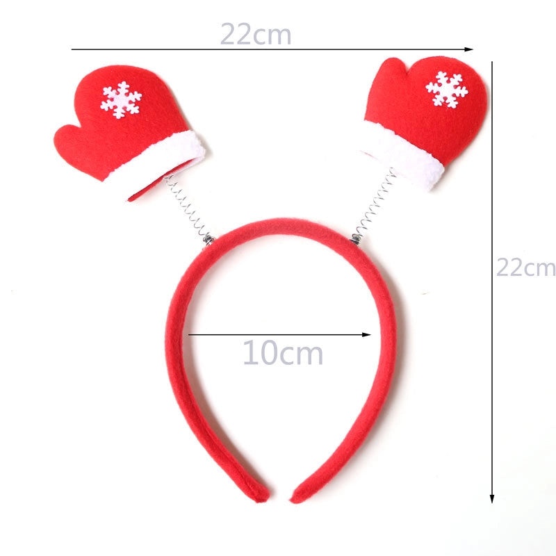 Festive Christmas Hairband with Santa Snowman and Reindeer Antlers for Kids Party Wear|Christmas Accessories