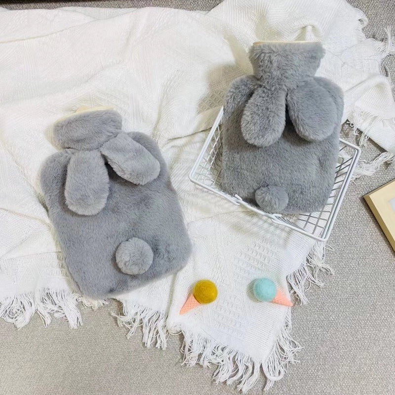 Cute Cartoon Rabbit Plush Hand Warmer with Removable Hot Water Bag | Home & Living Accessories
