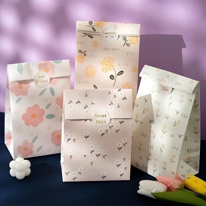 Elegant Floral Paper Gift Bags for Special Occasions 1 Set|Gift Bags & Wrapping