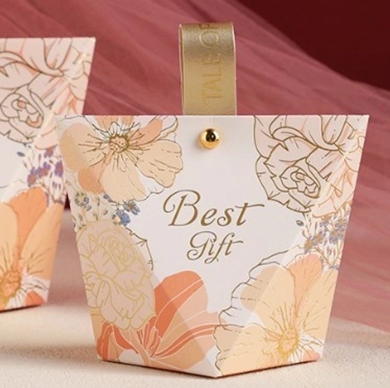 Floral Letter Paper Gift Bags for Wedding Banquets|Wedding Accessories