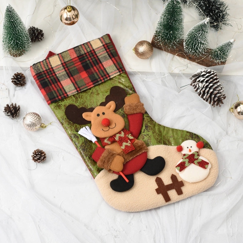 Christmas Festive Santa Claus and Snowman Socks Soft Cotton Holiday Party Wear 1 Pair|Holiday Accessories