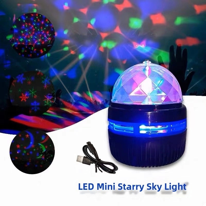 Starry Sky Projector Lamp with Music for Christmas Halloween Party Atmosphere | Home Decor & Lighting