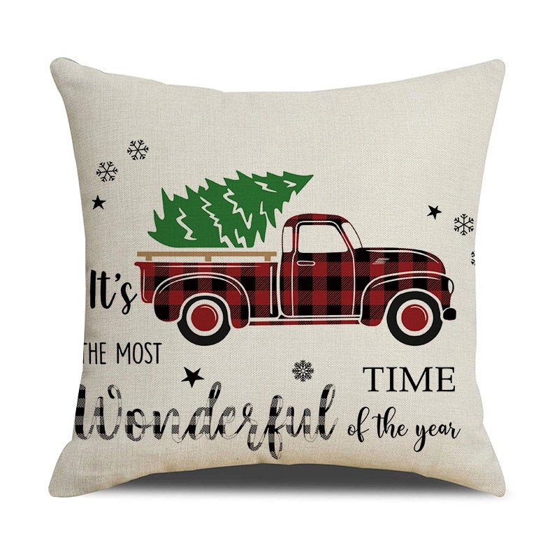 Stylish Elk Print Polyester Pillow Covers | Home Decor Pillows