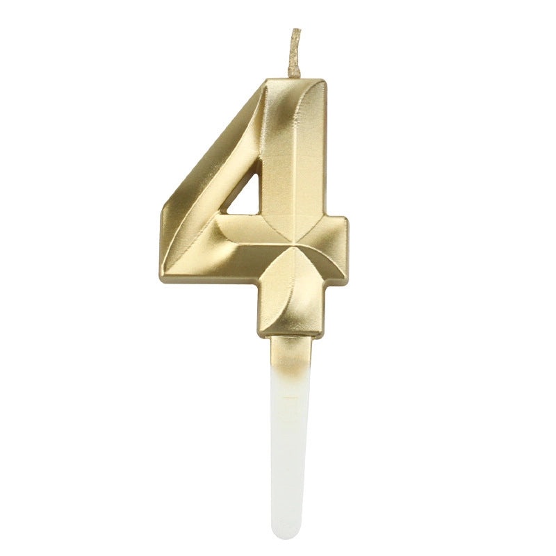 Minimalist Classic Number Candle Decorative Festival Props|Home Decor & Seasonal Accessories