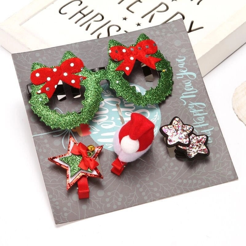 Festive Christmas Glasses Hairpin Accessories | Holiday Hair Accessories