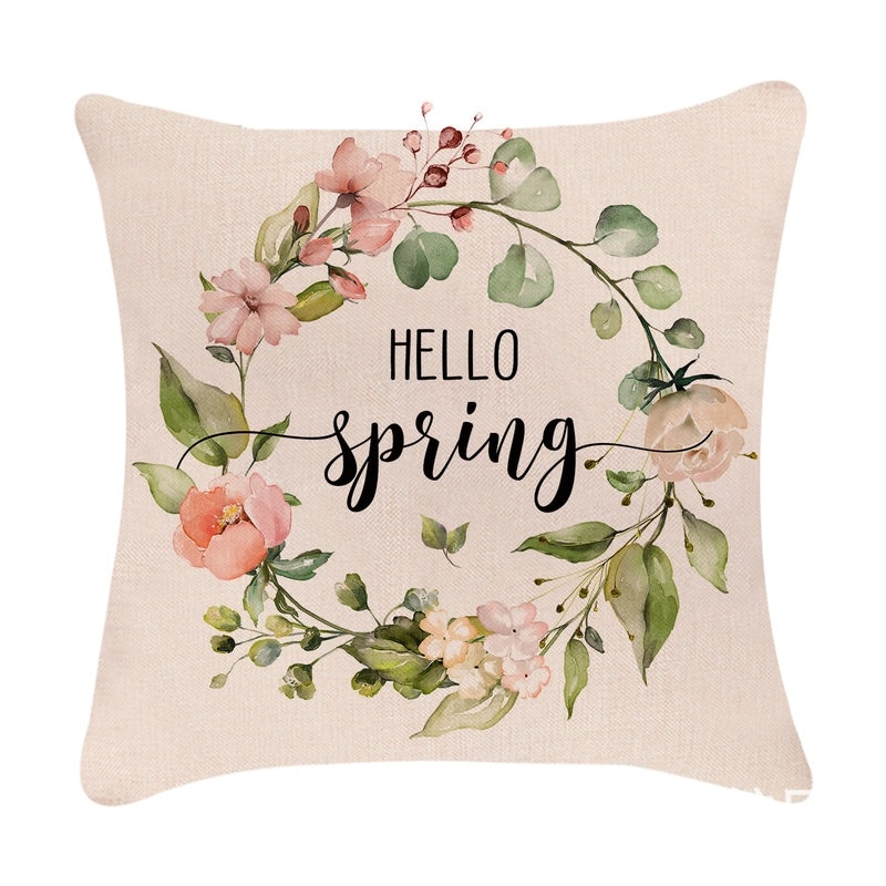 Minimalist Easter Rabbit Linen Pillow Covers for Couch and Sofa Decor | Home Decor Accessories