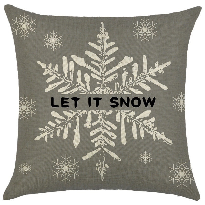 Festive Christmas Stripe Snowflake Pillow Covers | Home Decor & Living Room Accessories