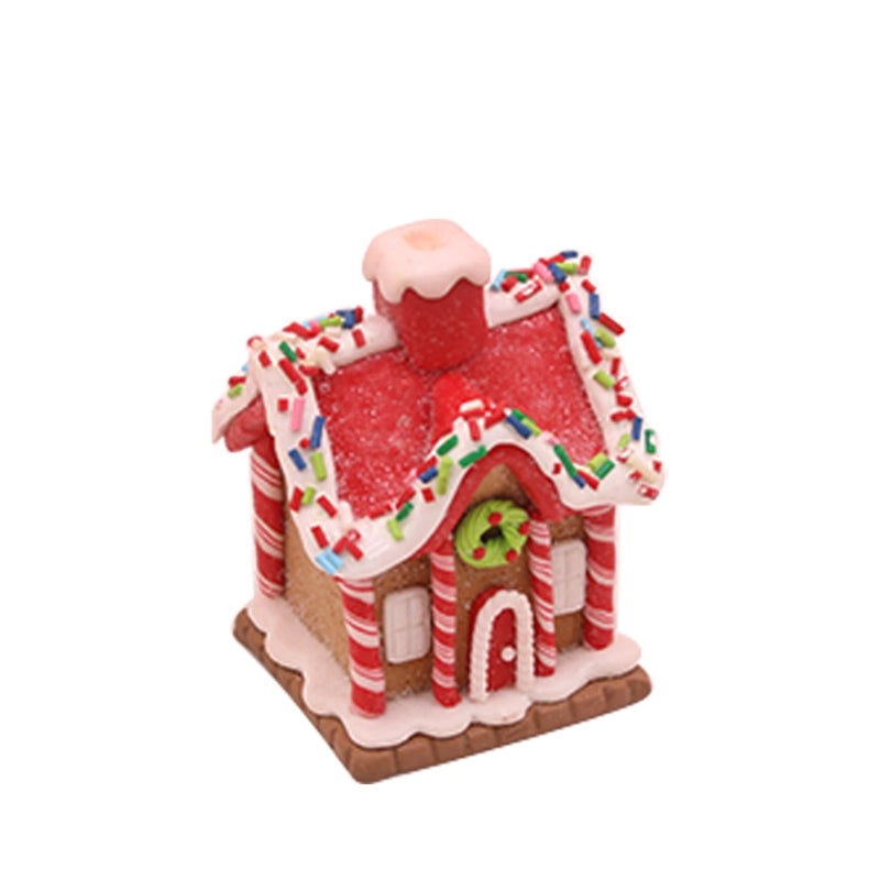 Christmas Soft Clay House Ornament Creative Desktop Decoration Small Holiday Gift Ideas|Home Decor & Seasonal Decorations