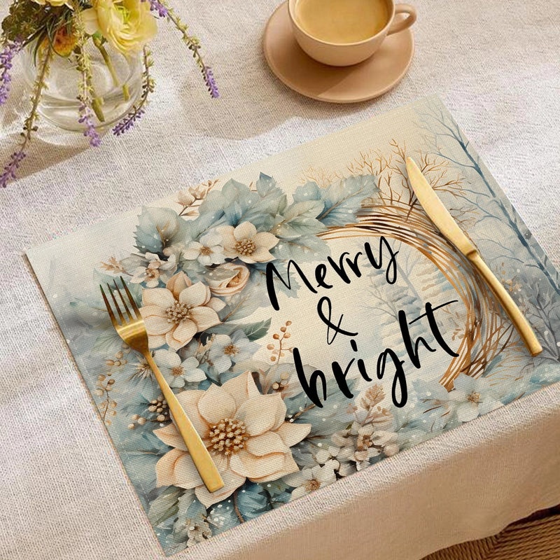 Minimalist Christmas Tree Placemat for Holiday Dining|Home Decor & Tableware