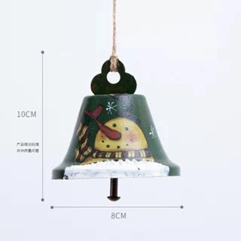 Festive Christmas Snowman Iron Wind Chimes for Holiday Party Decor|Home & Garden Decorations