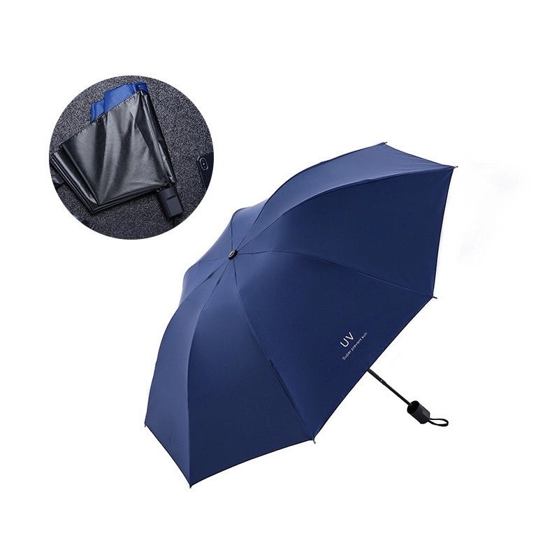Creative UV Protection Folding Umbrella Large Vinyl Dual-use for Sun and Rain with Custom Printing|Umbrellas & Rain Gear
