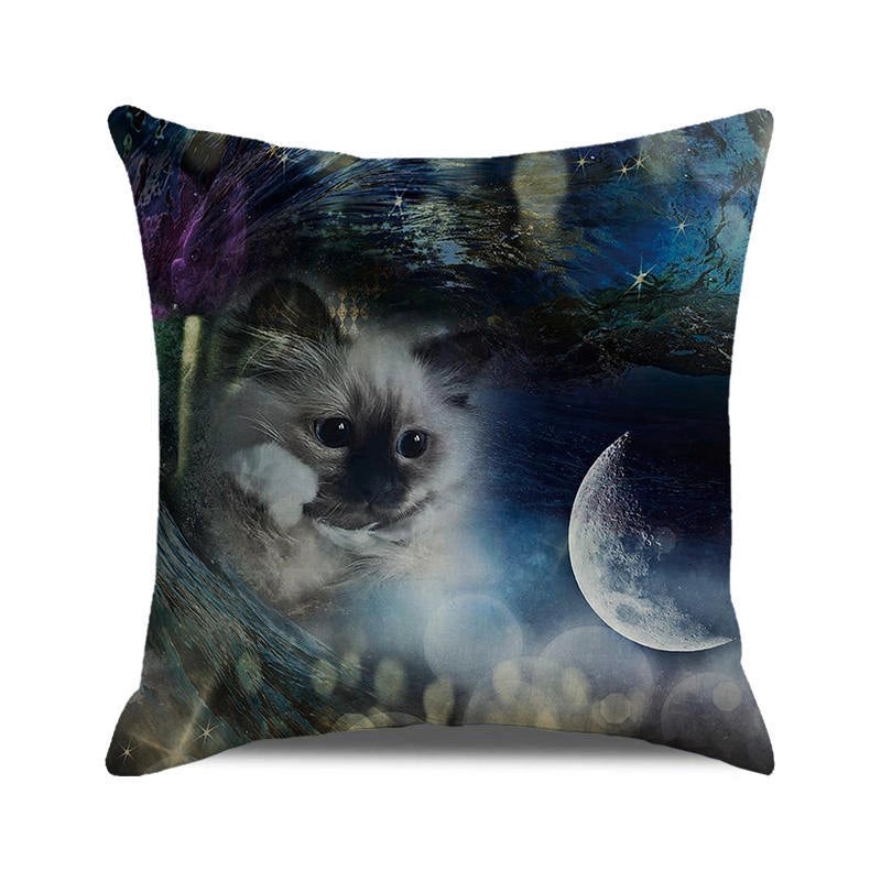 Halloween Cartoon Letter Dog Cat Plush Pillow Cushion for Couch Sofa|Home Decor