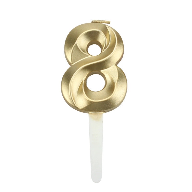 Minimalist Classic Number Candle Decorative Festival Props|Home Decor & Seasonal Accessories