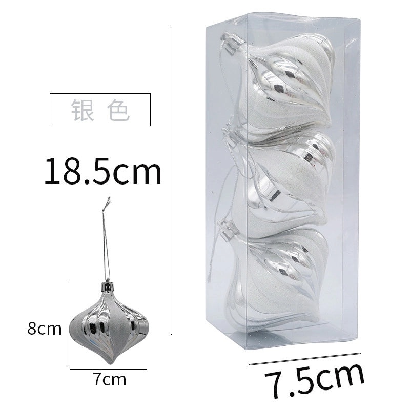 New Onion Ball Christmas Tree Ornament Pendant Decorative Holiday Home Decor | Christmas Ornaments