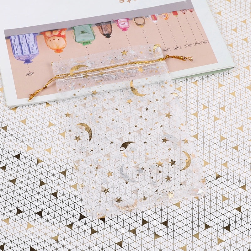 Elegant Star and Moon Organza Wrapping Bags for Daily Gifts|Gift Wrapping Supplies