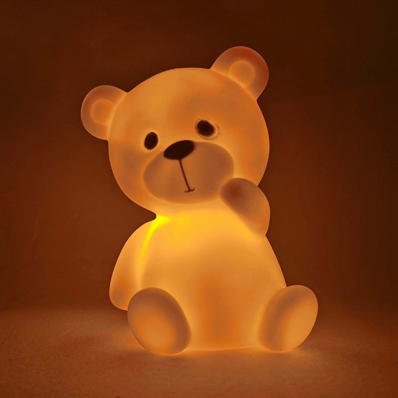Cute Bear Cartoon Plastic Night Light for Indoor Parties|Home Decor & Lighting