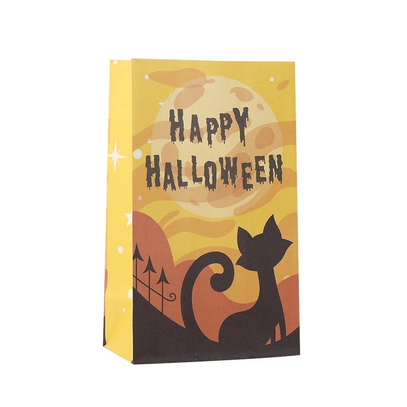 Halloween Hip-Hop Style Kraft Paper Gift Bags with Funny Halloween Patterns|Party Supplies