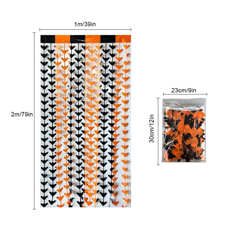 Halloween Skull Spider Rain Curtain Door Decoration | Party Supplies & Home Decor